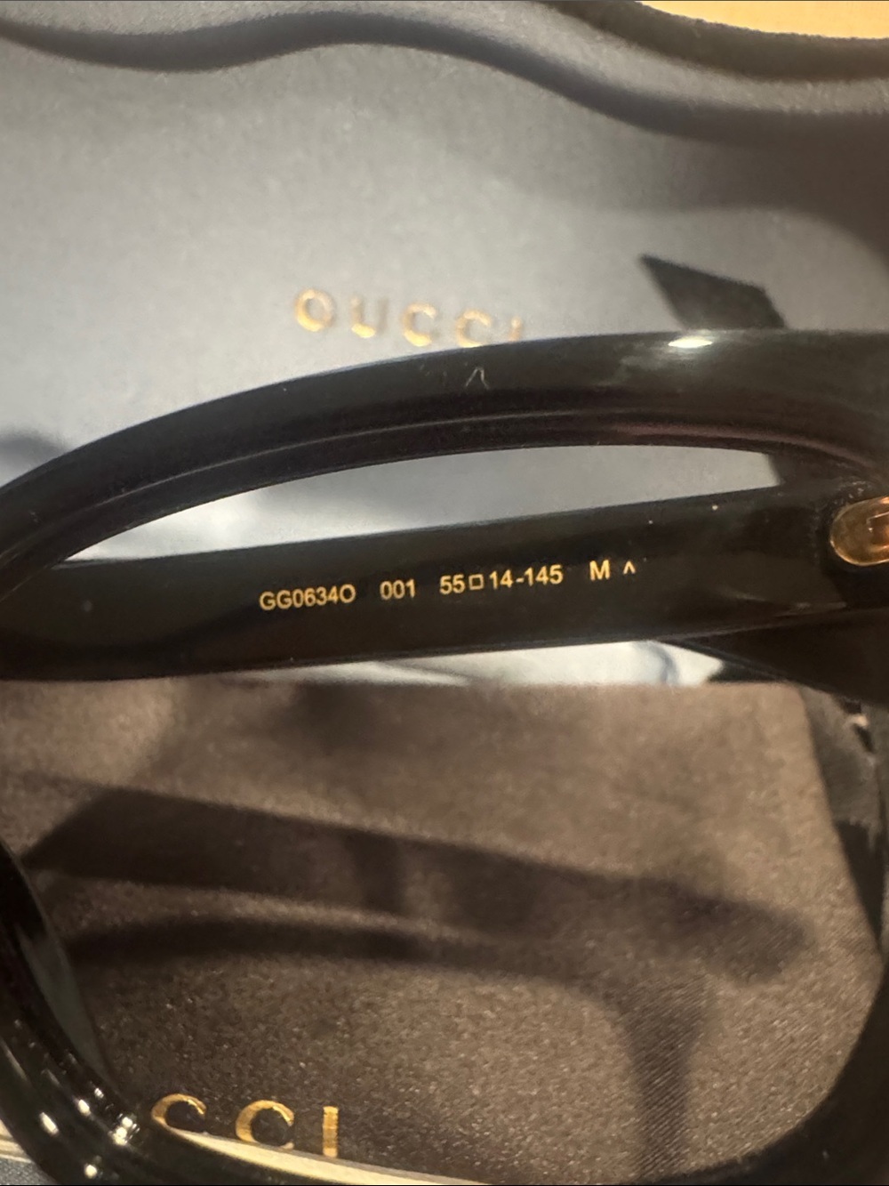 Gucci Black Women's Glasses - Picture 5 of 7